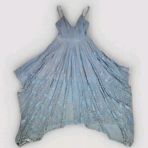 BlackMilk x Disney Bambi Dress M Burnout Velvet Handkerchief Fairy Blue Coquette